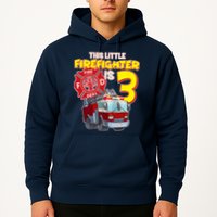 3rd Birthday This Little Firefighter Is Three Hoodie