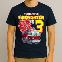 3rd Birthday This Little Firefighter Is Three T-Shirt