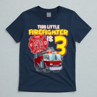 3rd Birthday This Little Firefighter Is Three T-Shirt