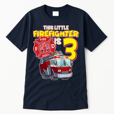 3rd Birthday This Little Firefighter Is Three Tall T-Shirt