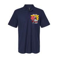 3rd Birthday This Little Firefighter Is Three Softstyle Adult Sport Polo