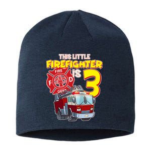 3rd Birthday This Little Firefighter Is Three Sustainable Beanie