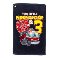 3rd Birthday This Little Firefighter Is Three Golf Towel
