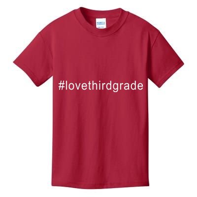 3rd Grade Hashtag Love Third Grade Kids T-Shirt