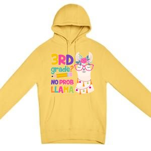 3rd Grade? No Prob Llama Premium Pullover Hoodie