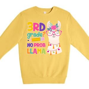 3rd Grade? No Prob Llama Premium Crewneck Sweatshirt