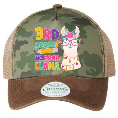 3rd Grade? No Prob Llama Legacy Tie Dye Trucker Hat