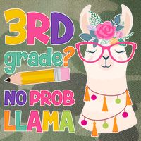 3rd Grade? No Prob Llama Legacy Tie Dye Trucker Hat
