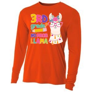 3rd Grade? No Prob Llama Cooling Performance Long Sleeve Crew