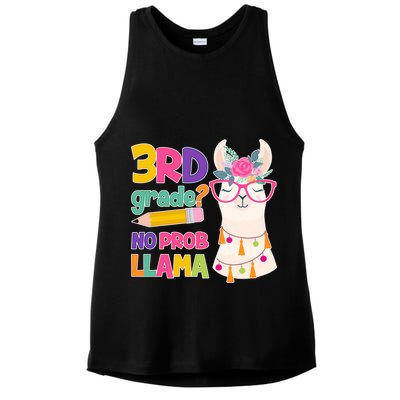3rd Grade? No Prob Llama Ladies PosiCharge Tri-Blend Wicking Tank