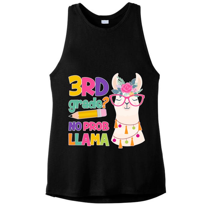 3rd Grade? No Prob Llama Ladies PosiCharge Tri-Blend Wicking Tank