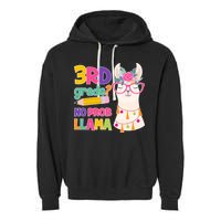 3rd Grade? No Prob Llama Garment-Dyed Fleece Hoodie