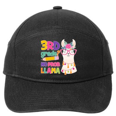 3rd Grade? No Prob Llama 7-Panel Snapback Hat