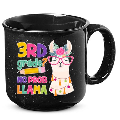 3rd Grade? No Prob Llama 15oz Campfire Ceramic Mug