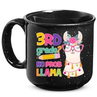 3rd Grade? No Prob Llama 15oz Campfire Ceramic Mug