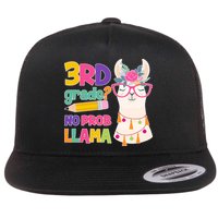 3rd Grade? No Prob Llama Flat Bill Trucker Hat