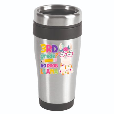 3rd Grade? No Prob Llama 16oz Travel Tumbler
