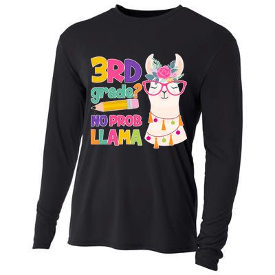 3rd Grade? No Prob Llama Cooling Performance Long Sleeve Crew