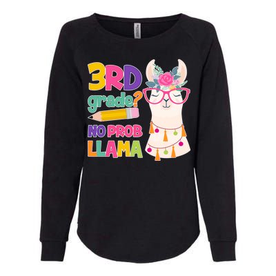 3rd Grade? No Prob Llama Womens California Wash Sweatshirt