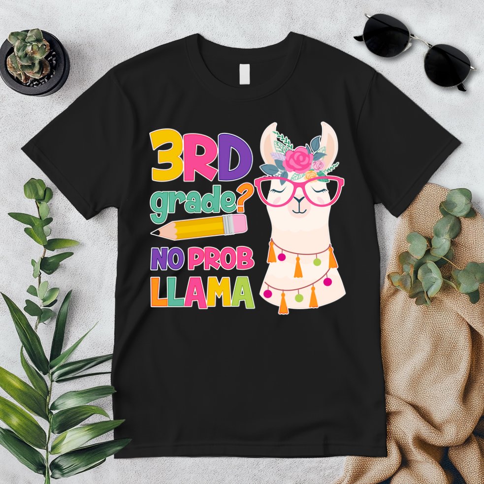 3rd Grade? No Prob Llama Premium T-Shirt