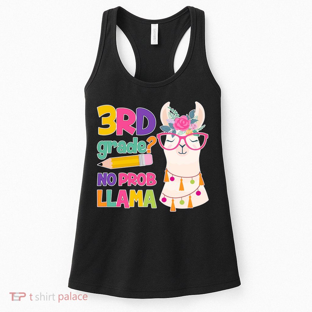 3rd Grade? No Prob Llama Womens Tank Top