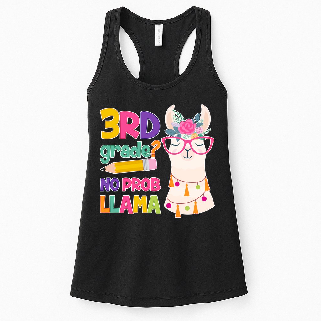 3rd Grade? No Prob Llama Womens Tank Top