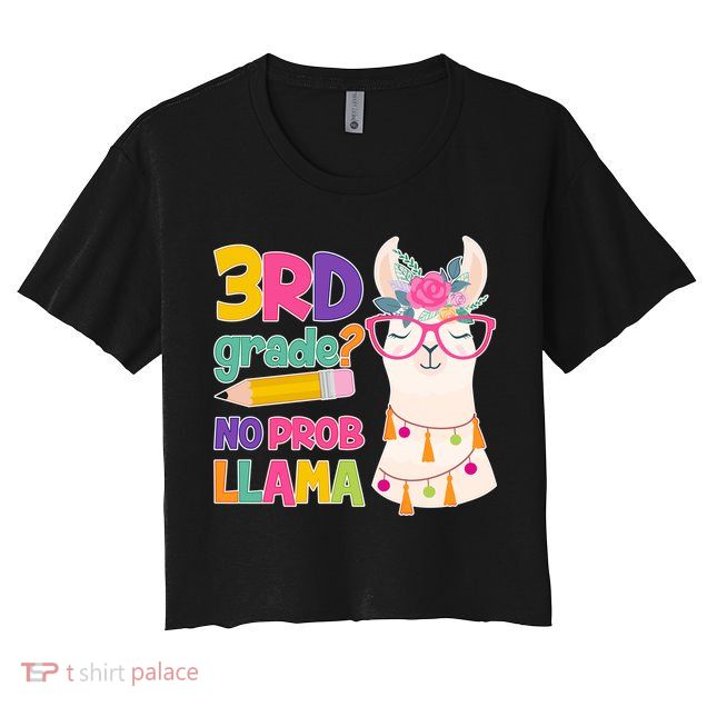3rd Grade? No Prob Llama Crop Top