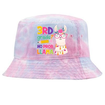 3rd Grade? No Prob Llama Tie-Dyed Bucket Hat