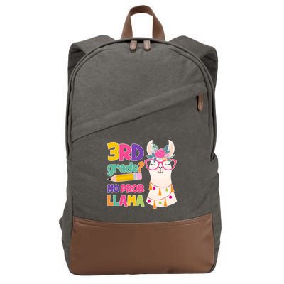 3rd Grade? No Prob Llama Cotton Canvas Backpack