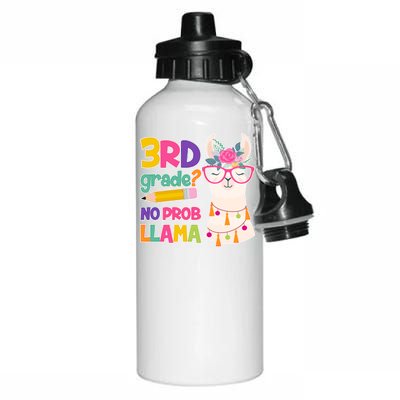 3rd Grade? No Prob Llama Aluminum Water Bottle