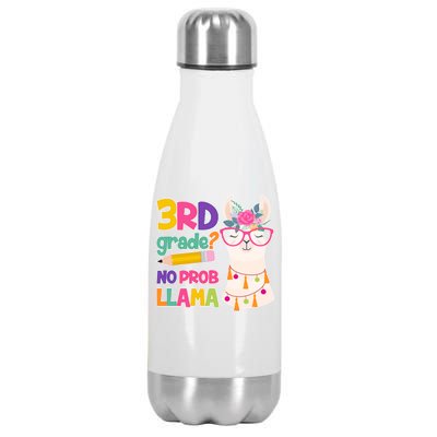 3rd Grade? No Prob Llama Stainless Steel Insulated Water Bottle