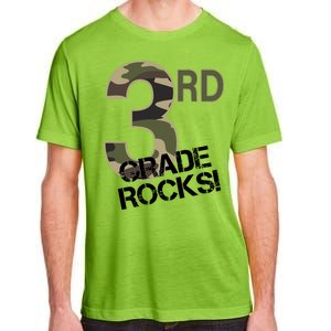 3rd Grade Rocks Camo Adult ChromaSoft Performance T-Shirt