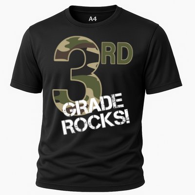 3rd Grade Rocks Camo Performance Shirt