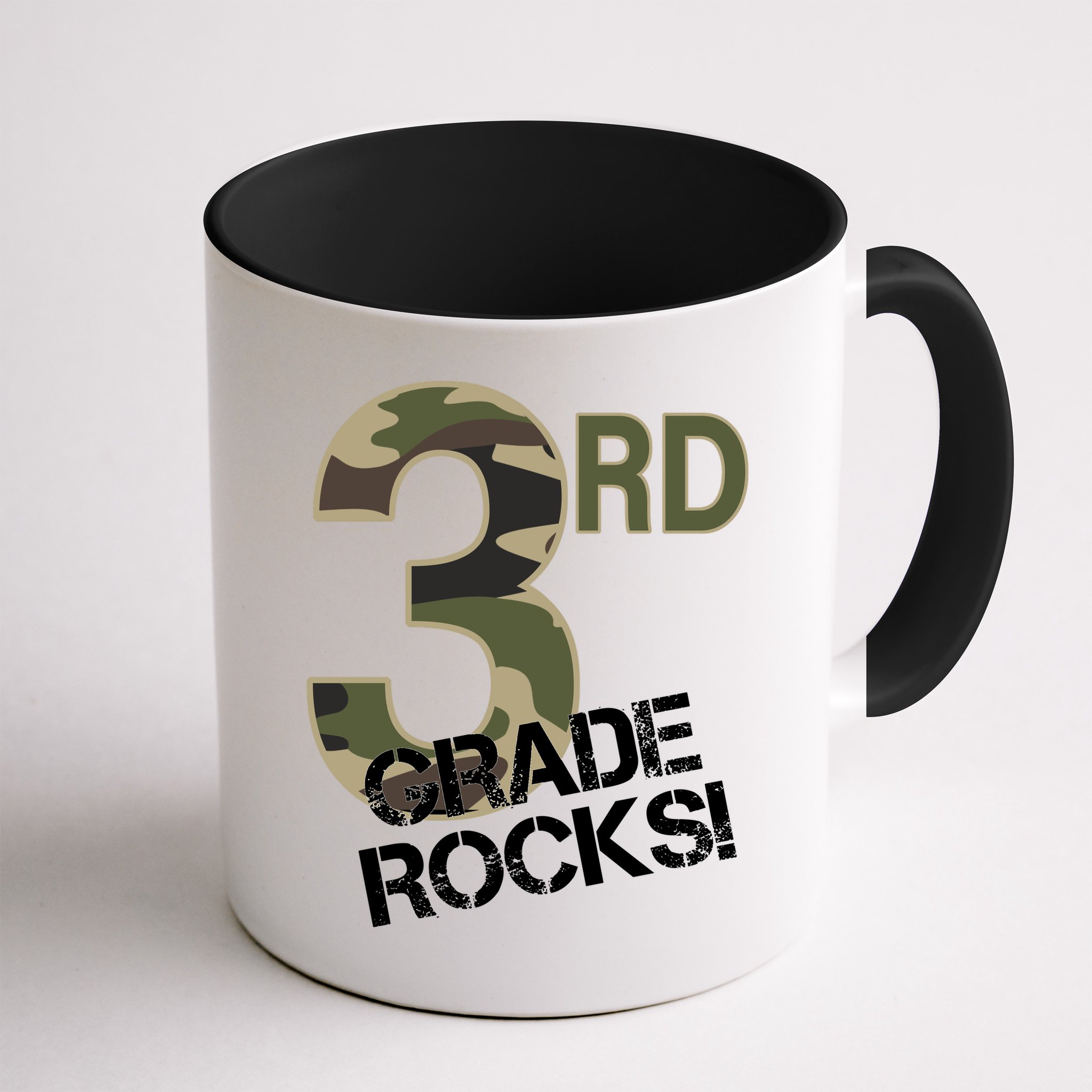 3rd Grade Rocks Camo Mug
