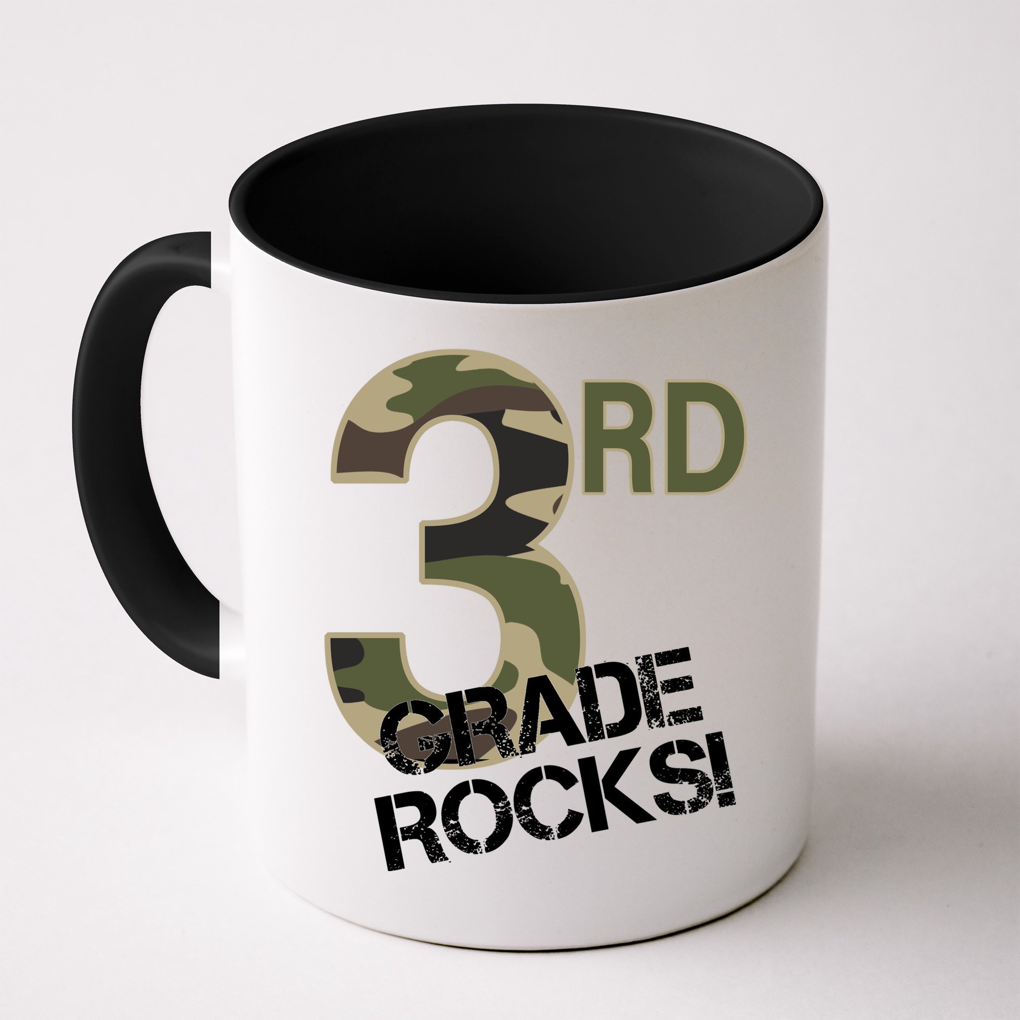 3rd Grade Rocks Camo Mug