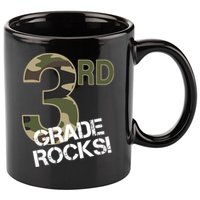 3rd Grade Rocks Camo 11oz C Handle Ceramic Mug
