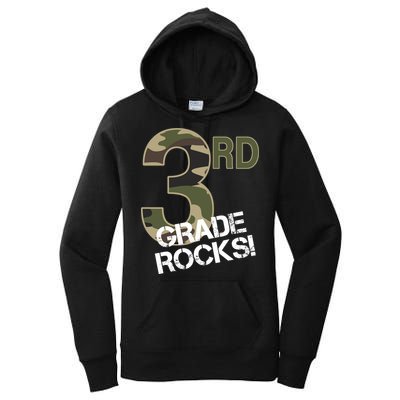 3rd Grade Rocks Camo Women's Pullover Hoodie