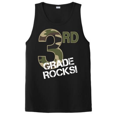 3rd Grade Rocks Camo PosiCharge Competitor Tank