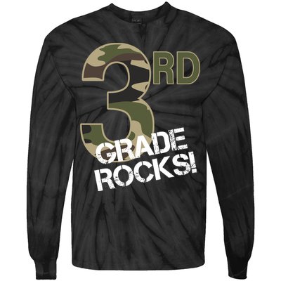 3rd Grade Rocks Camo Tie-Dye Long Sleeve Shirt