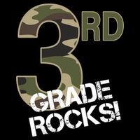 3rd Grade Rocks Camo Women's Crop Top Tee