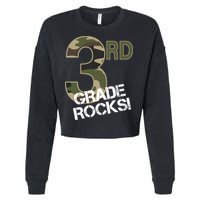 3rd Grade Rocks Camo Cropped Pullover Crew