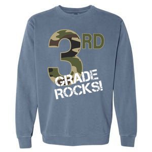 3rd Grade Rocks Camo Garment-Dyed Sweatshirt