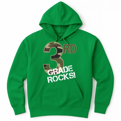 3rd Grade Rocks Camo Hoodie