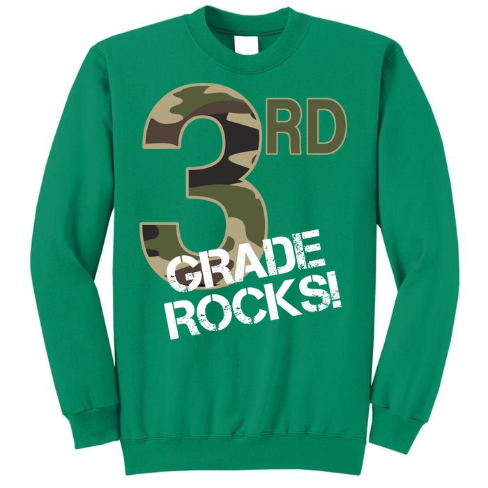 3rd Grade Rocks Camo Sweatshirt