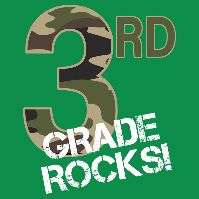 3rd Grade Rocks Camo Sweatshirt
