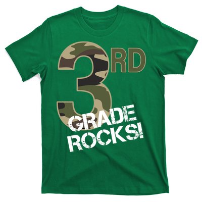 3rd Grade Rocks Camo T-Shirt