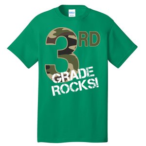 3rd Grade Rocks Camo Tall T-Shirt