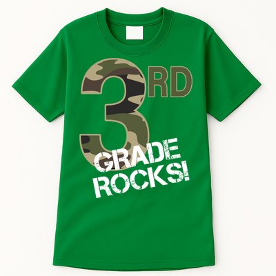 3rd Grade Rocks Camo Tall T-Shirt