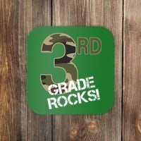 3rd Grade Rocks Camo Coaster