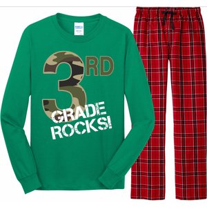 3rd Grade Rocks Camo Long Sleeve Pajama Set